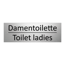 Damentoilette - Toilet ladies