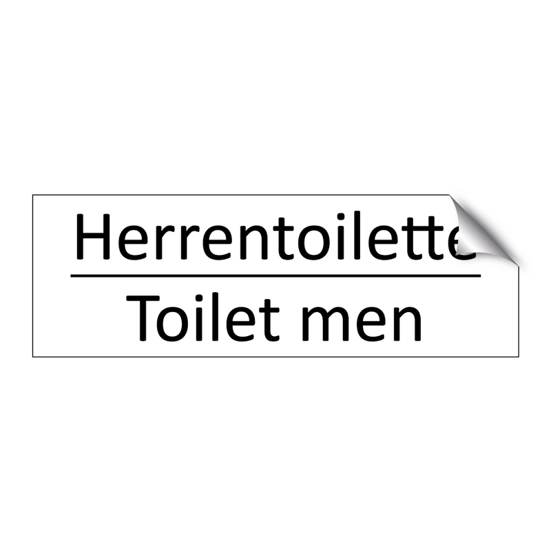 Herrentoilette - Toilet men