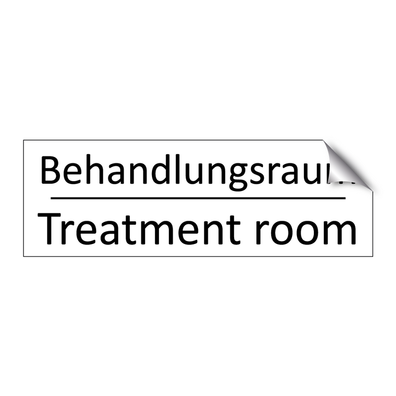 Behandlungsraum - Treatment room