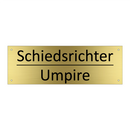 Schiedsrichter - Umpire