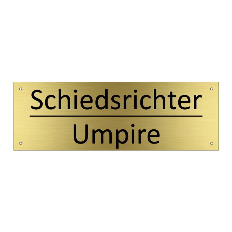 Schiedsrichter - Umpire
