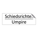 Schiedsrichter - Umpire