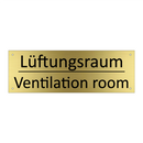 Lüftungsraum - Ventilation room