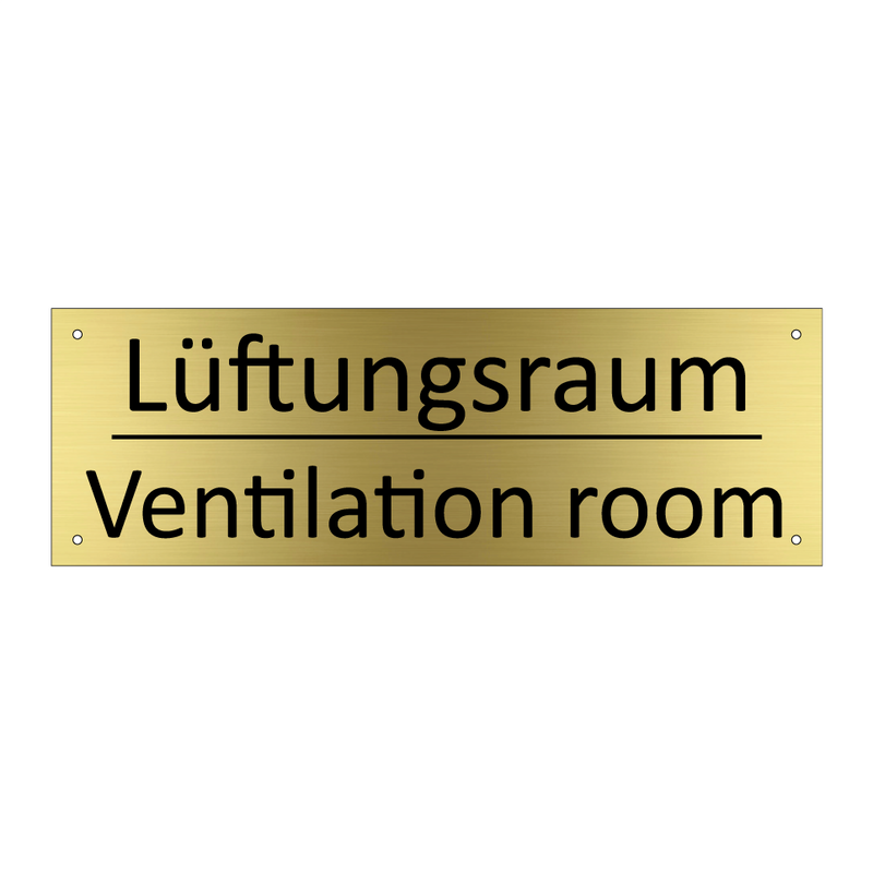 Lüftungsraum - Ventilation room