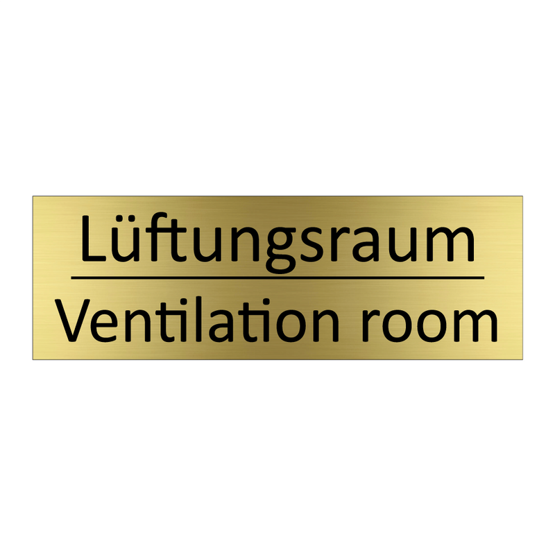 Lüftungsraum - Ventilation room