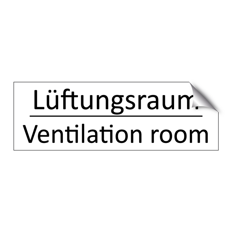 Lüftungsraum - Ventilation room
