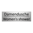 Damendusche - Women's shower