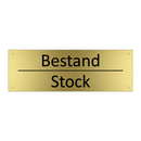 Bestand - Stock