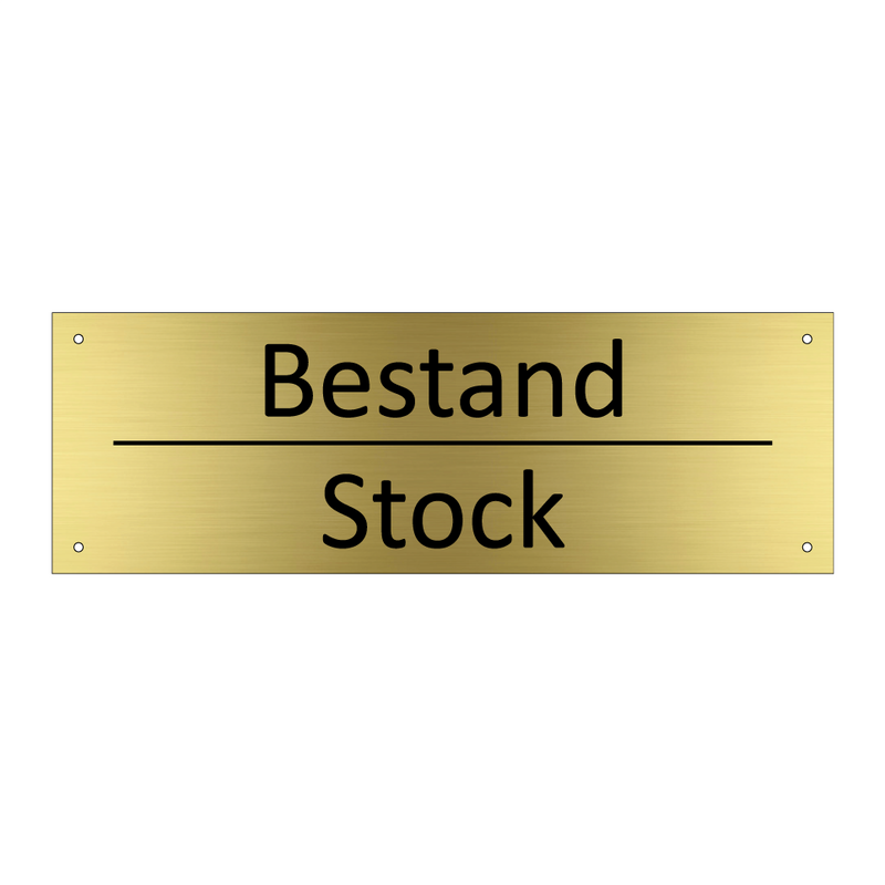 Bestand - Stock