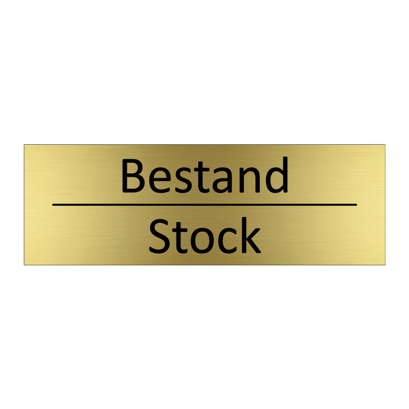 Bestand - Stock