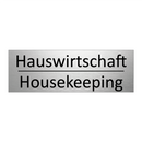 Hauswirtschaft - Housekeeping