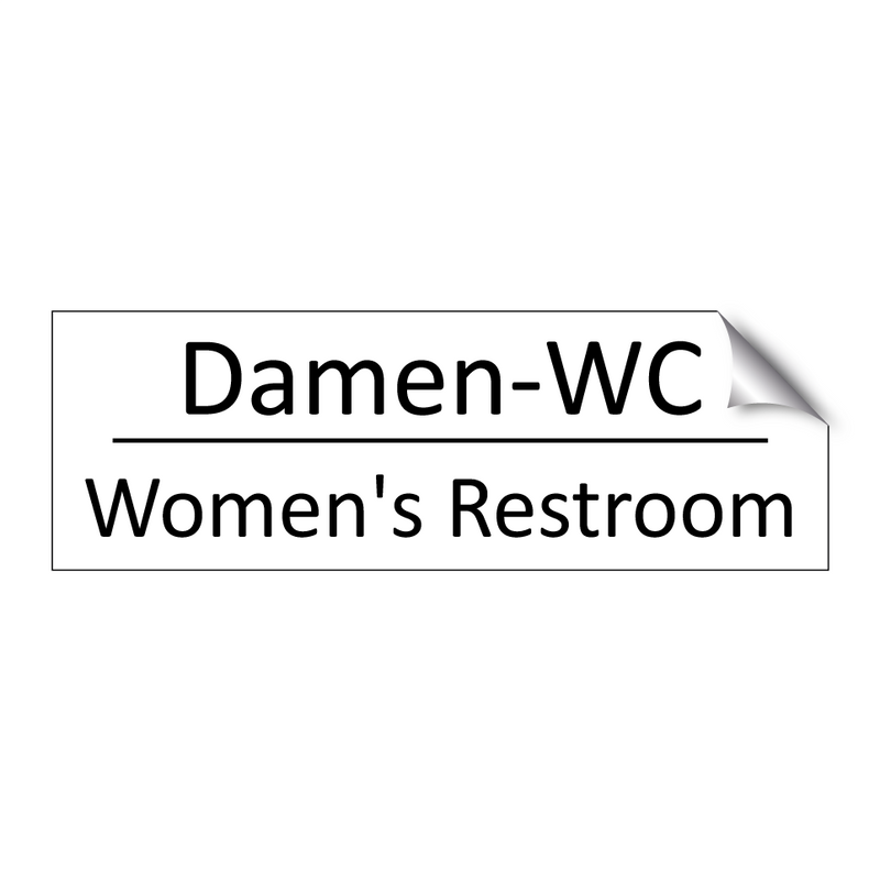 Damen-WC - Women's Restroom