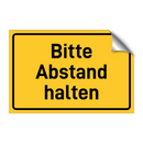 Bitte Abstand halten & Bitte Abstand halten & Bitte Abstand halten & Bitte Abstand halten