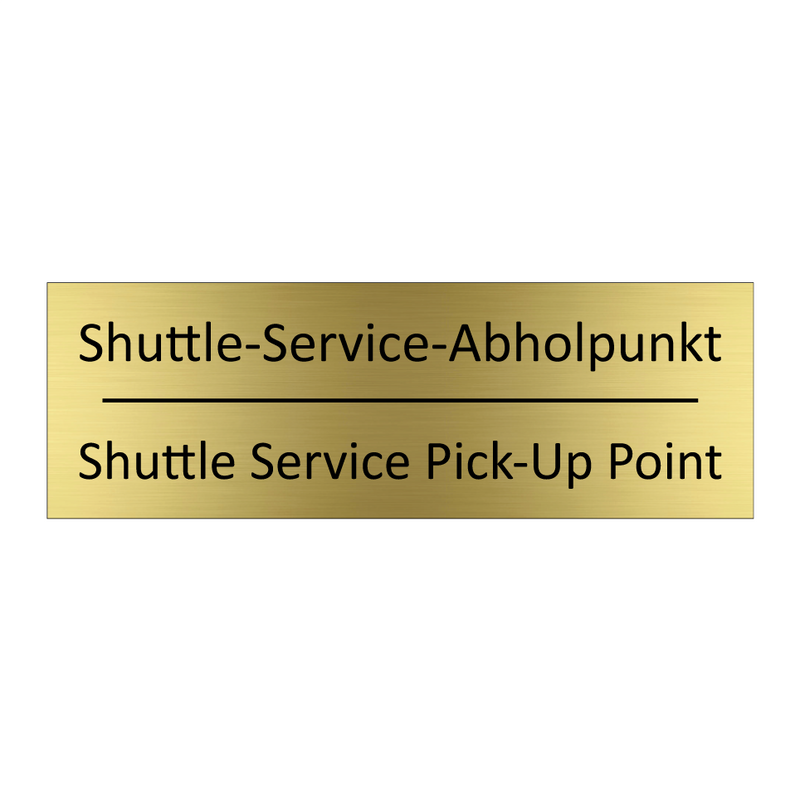 Shuttle-Service-Abholpunkt - Shuttle Service Pick-Up Point