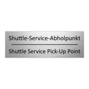 Shuttle-Service-Abholpunkt - Shuttle Service Pick-Up Point