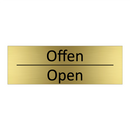 Offen - Open