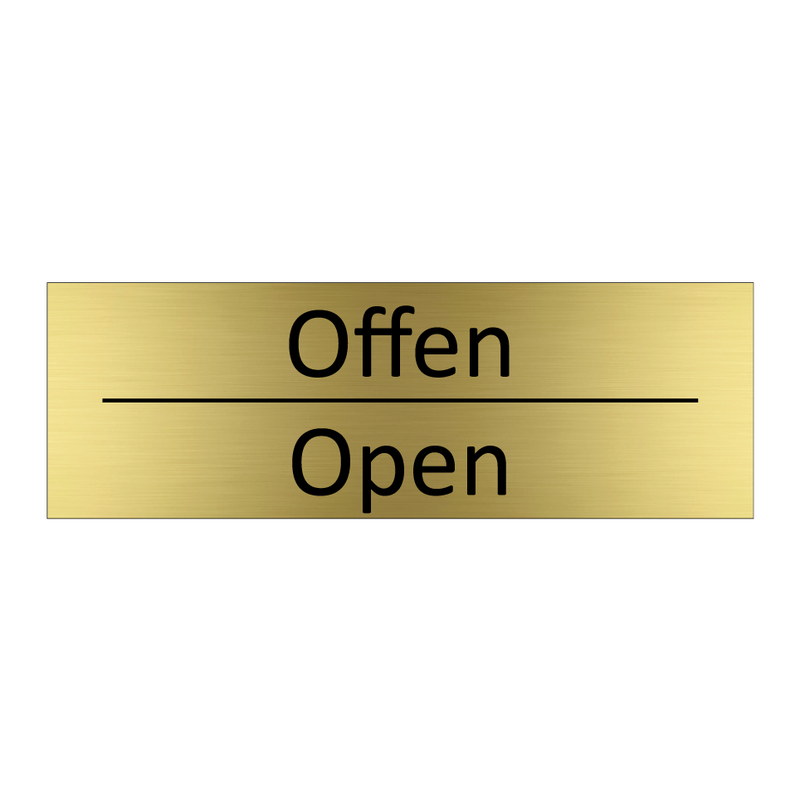 Offen - Open
