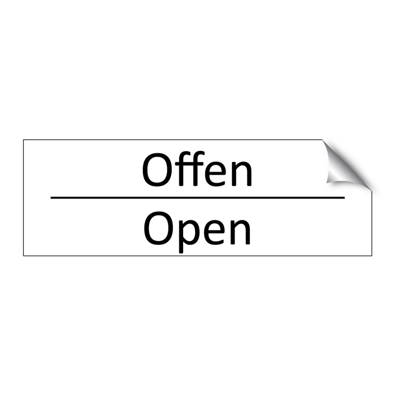 Offen - Open