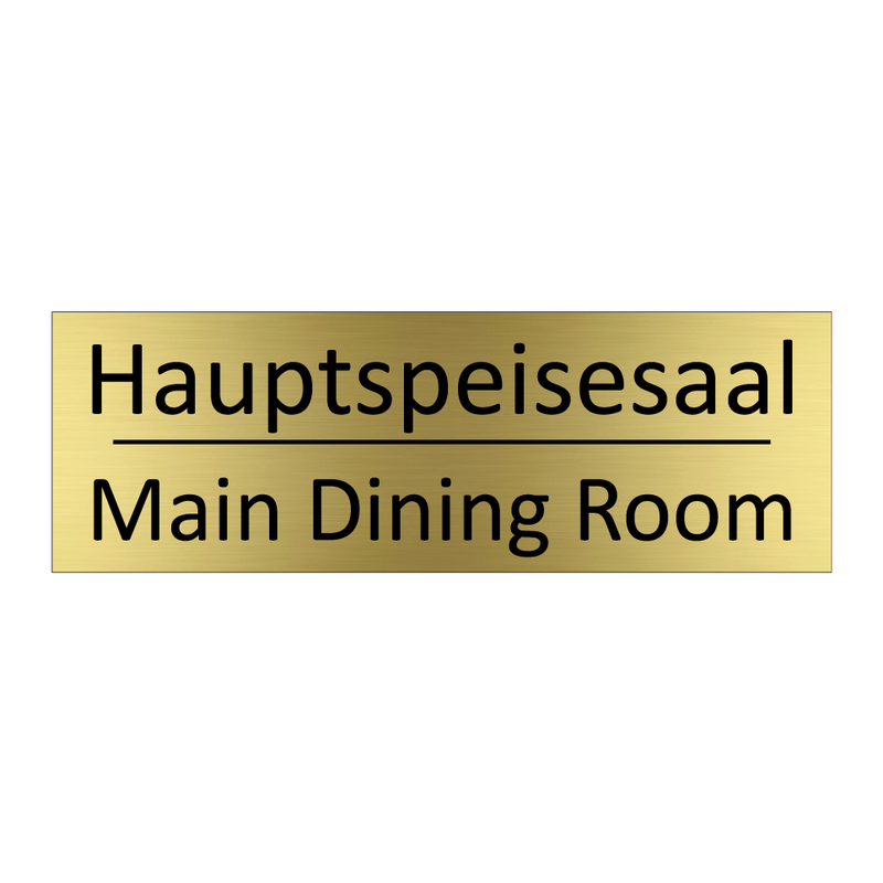 Hauptspeisesaal - Main Dining Room