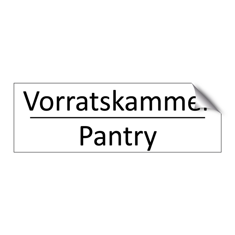 Vorratskammer - Pantry