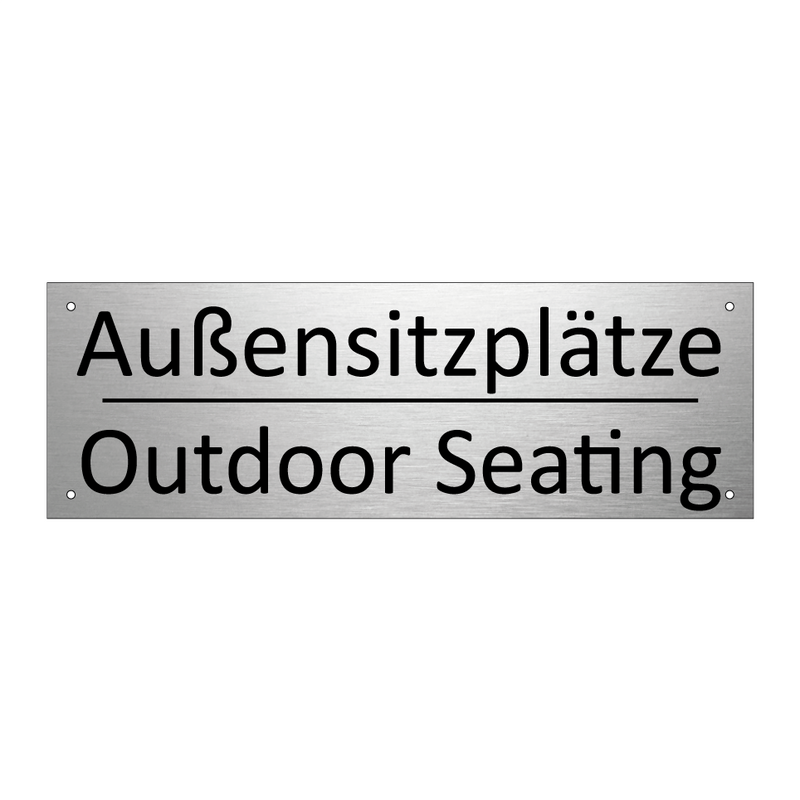 Außensitzplätze - Outdoor Seating