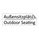 Außensitzplätze - Outdoor Seating