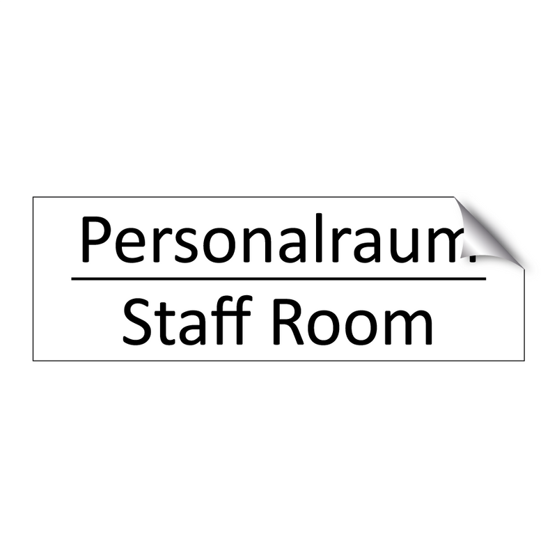 Personalraum - Staff Room