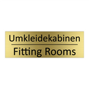 Umkleidekabinen - Fitting Rooms