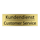 Kundendienst - Customer Service