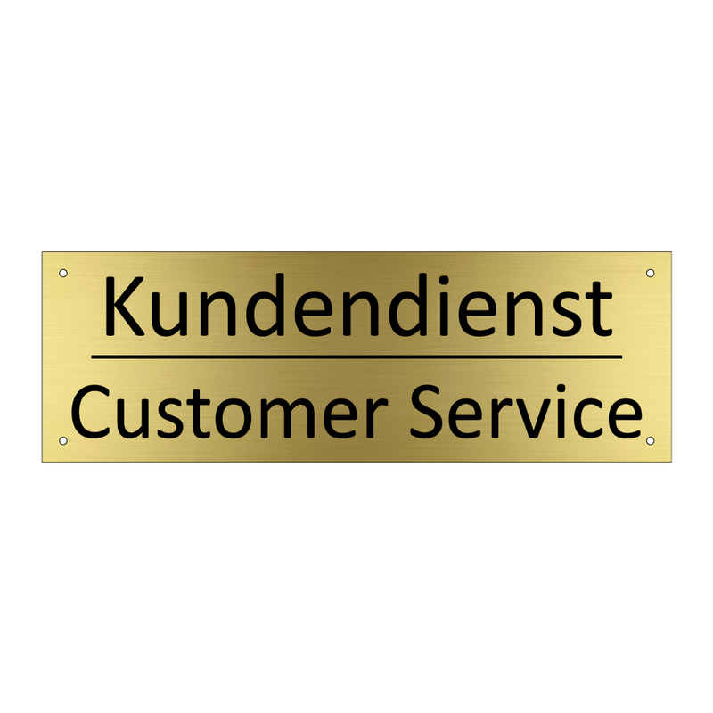 Kundendienst - Customer Service