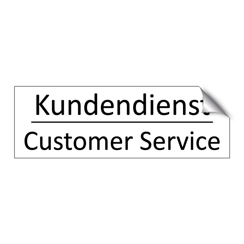 Kundendienst - Customer Service
