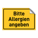 Bitte Allergien angeben & Bitte Allergien angeben & Bitte Allergien angeben