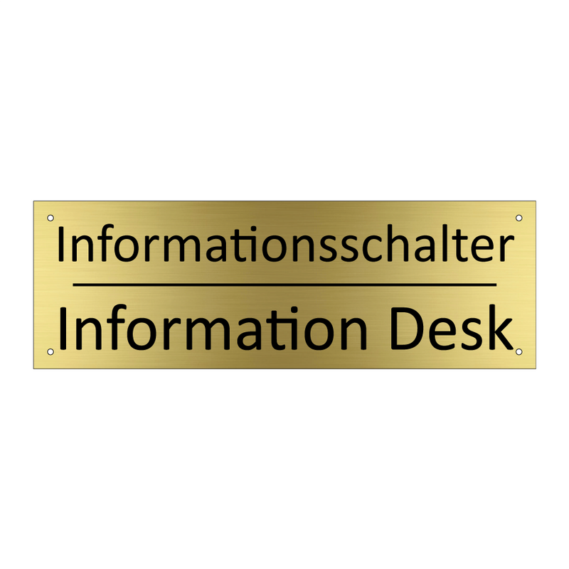 Informationsschalter - Information Desk