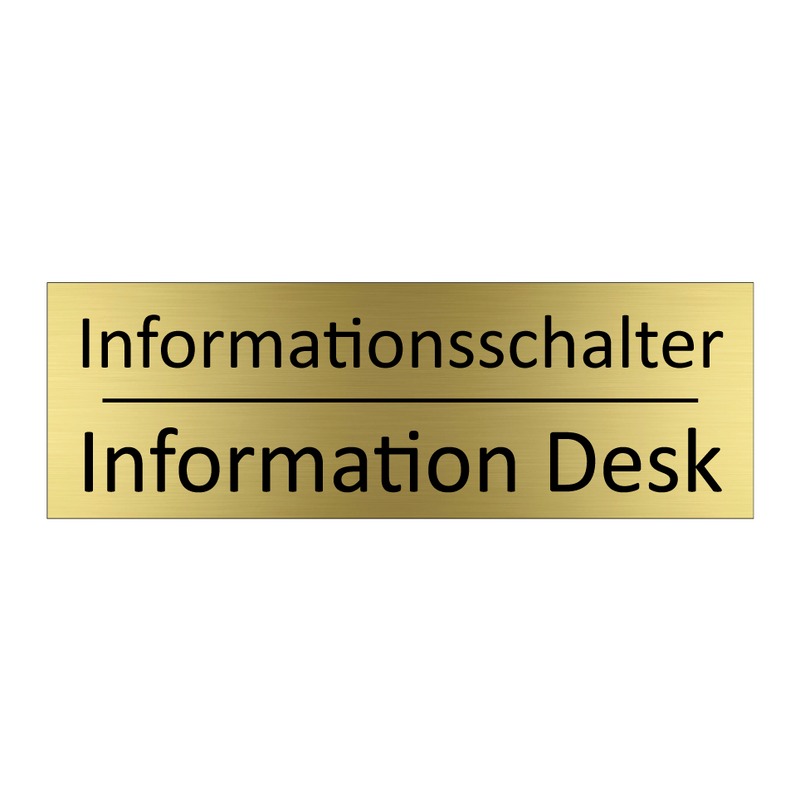 Informationsschalter - Information Desk