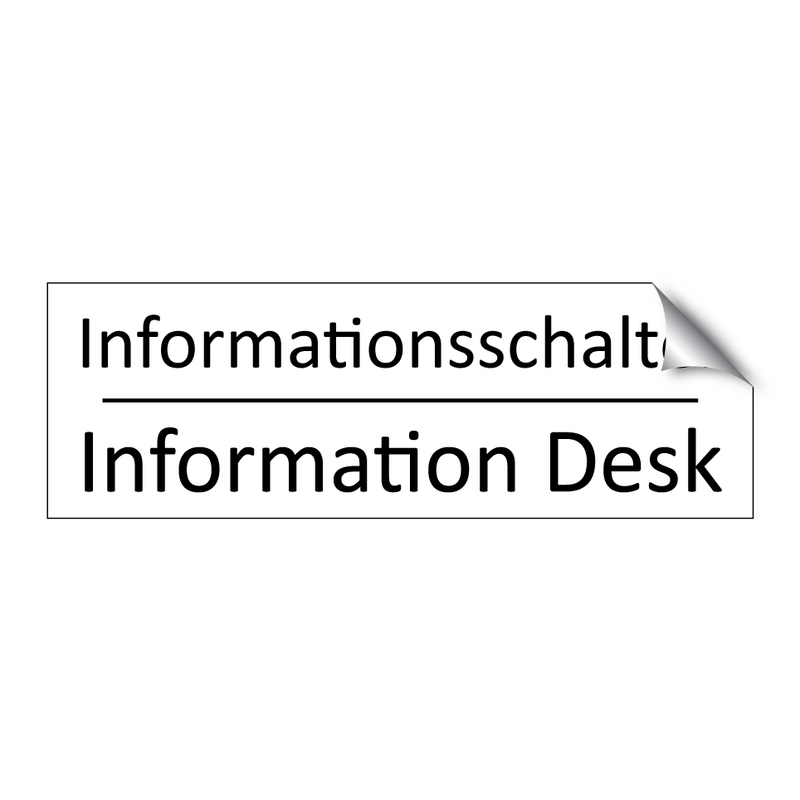 Informationsschalter - Information Desk