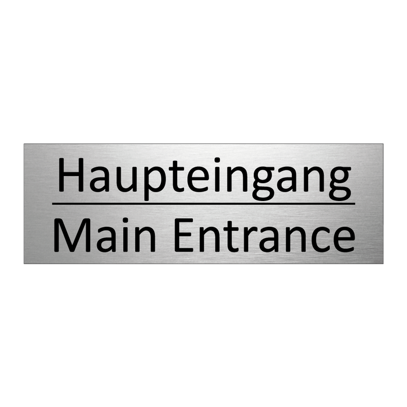 Haupteingang - Main Entrance