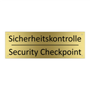 Sicherheitskontrolle - Security Checkpoint