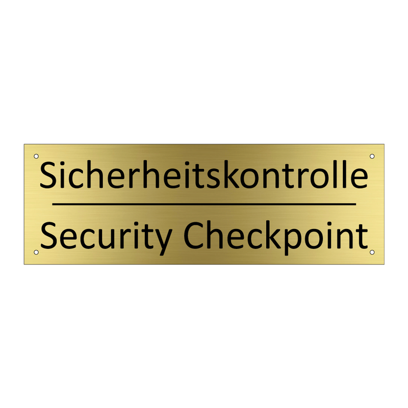 Sicherheitskontrolle - Security Checkpoint