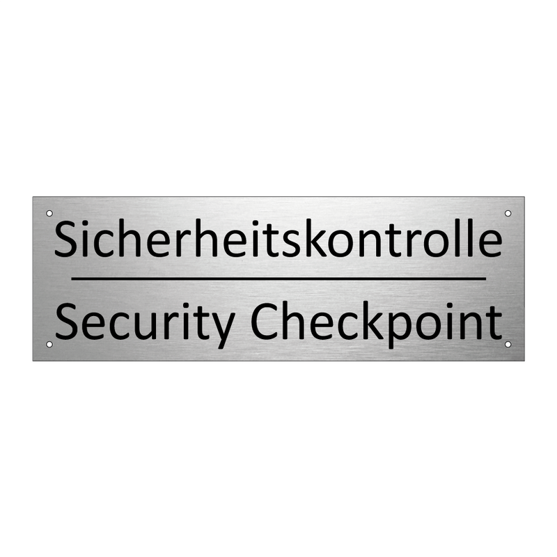 Sicherheitskontrolle - Security Checkpoint
