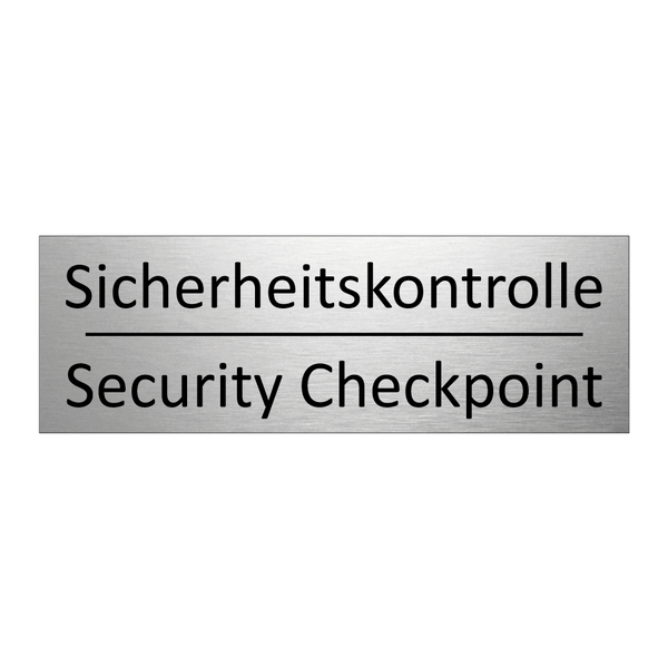 Sicherheitskontrolle - Security Checkpoint