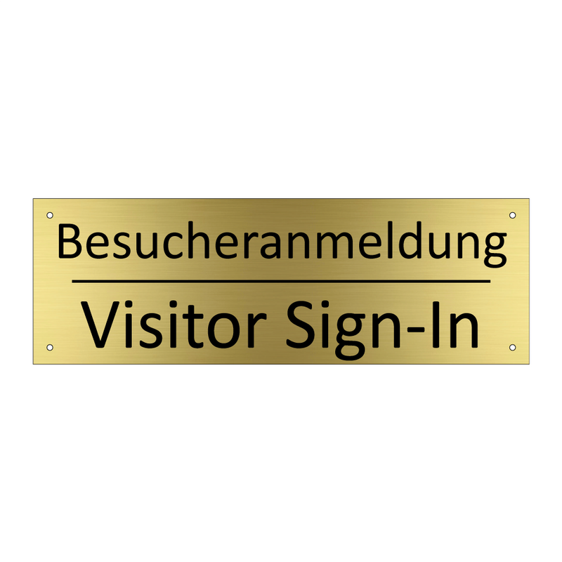 Besucheranmeldung - Visitor Sign-In