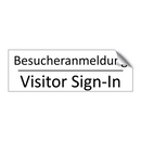 Besucheranmeldung - Visitor Sign-In