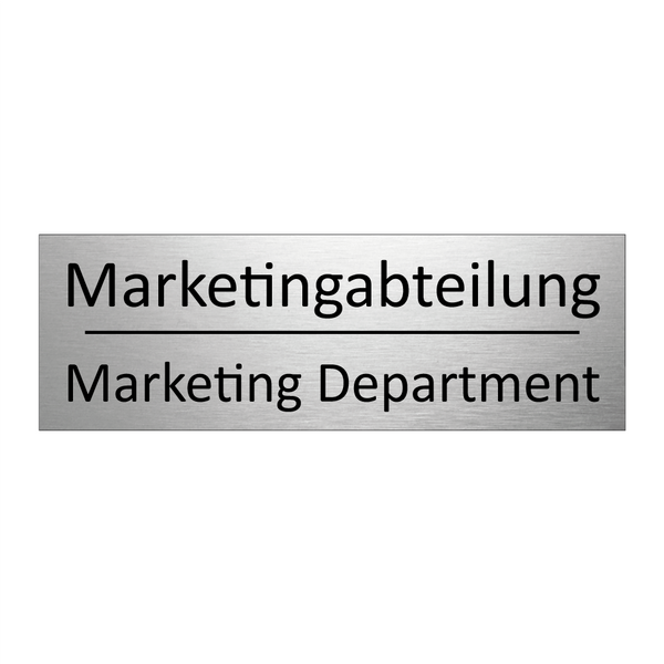 Marketingabteilung - Marketing Department