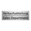Verkaufsabteilung - Sales Department
