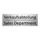Verkaufsabteilung - Sales Department