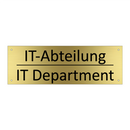 IT-Abteilung - IT Department