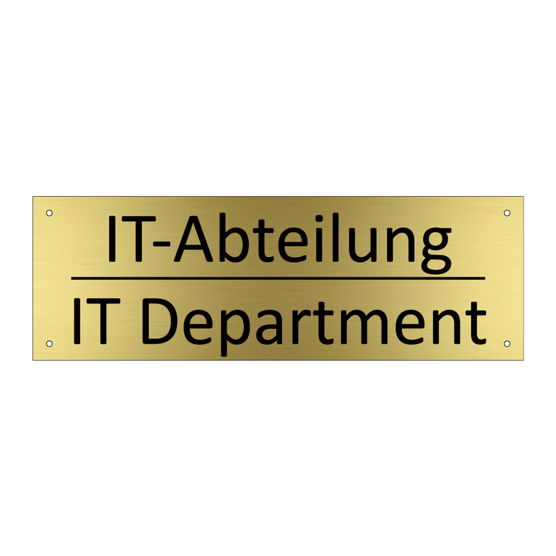 IT-Abteilung - IT Department