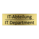 IT-Abteilung - IT Department