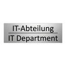 IT-Abteilung - IT Department