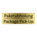Paketabholung - Package Pick-Up